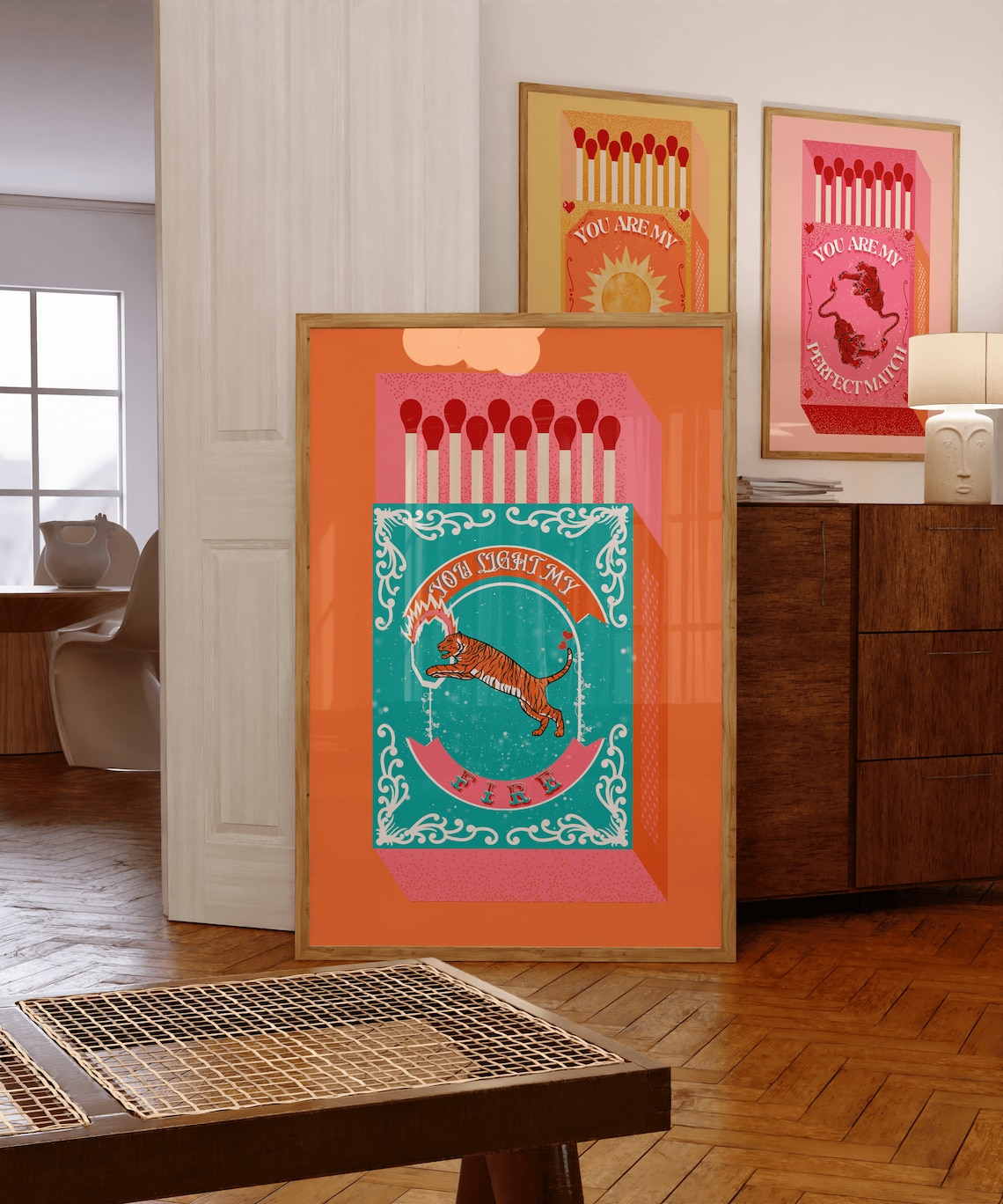 Lighting Decor Ideas - You Light My Fire Orange Matchbox