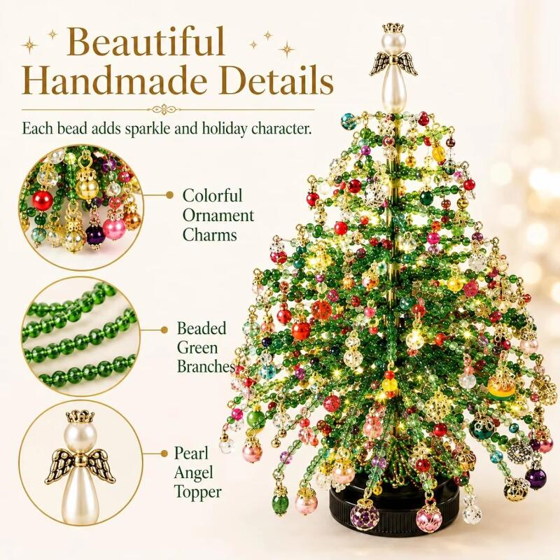 Lighting Tree Decor - DIY Beaded Christmas Tree Craft Kit