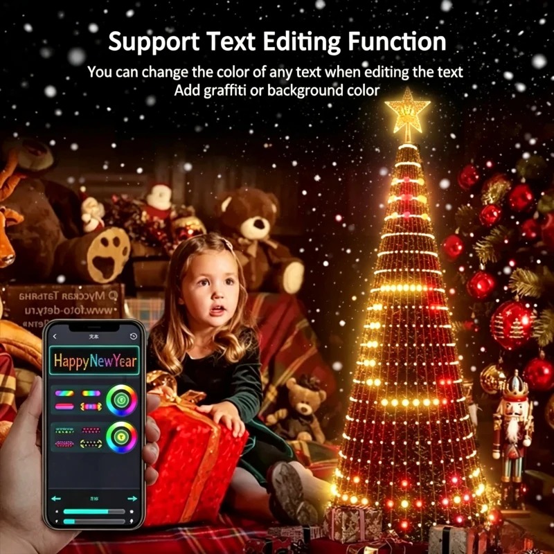 Smart RGB Christmas Tree Toppe - Lighting Tree Decor recension och pris