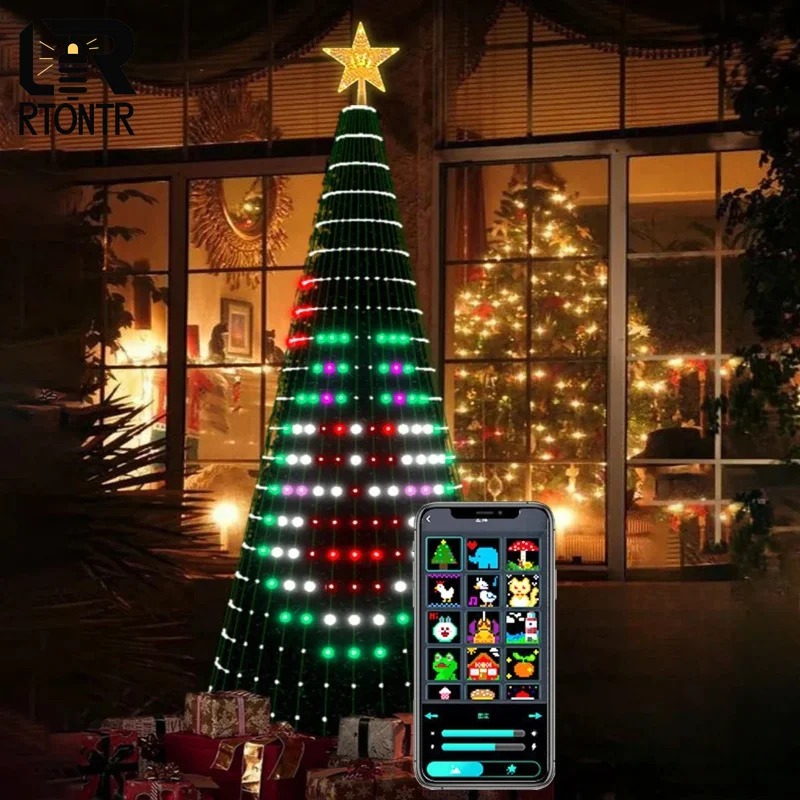 Smart RGB Christmas Tree Toppe - Lighting Tree Decor recension och pris