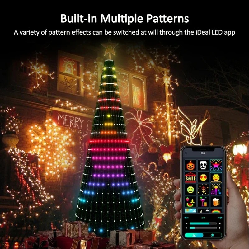 Smart RGB Christmas Tree Toppe - Lighting Tree Decor recension och pris