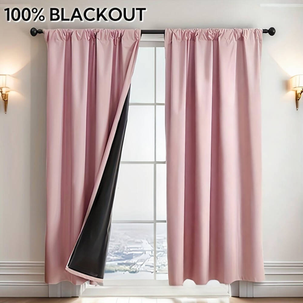1pc 100% Blackout Curtain with - Lighting Decor Ideas recension och pris
