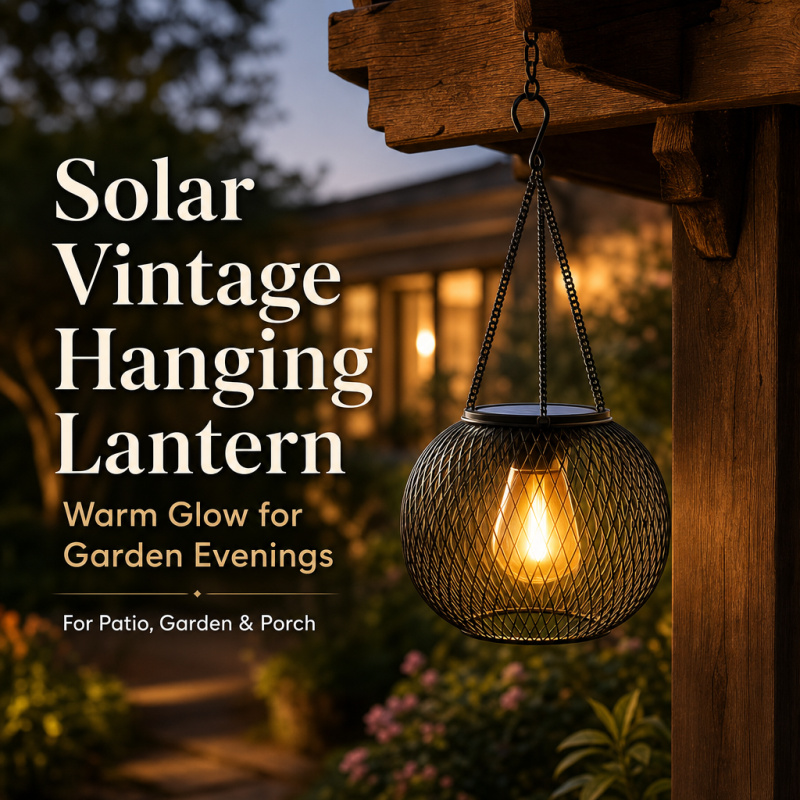 Solar Powered LED Hanging Floo - Lighting Decor Ideas recension och pris