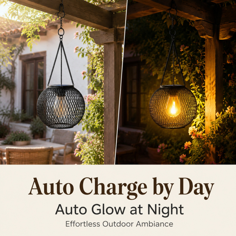 Solar Powered LED Hanging Floo - Lighting Decor Ideas recension och pris