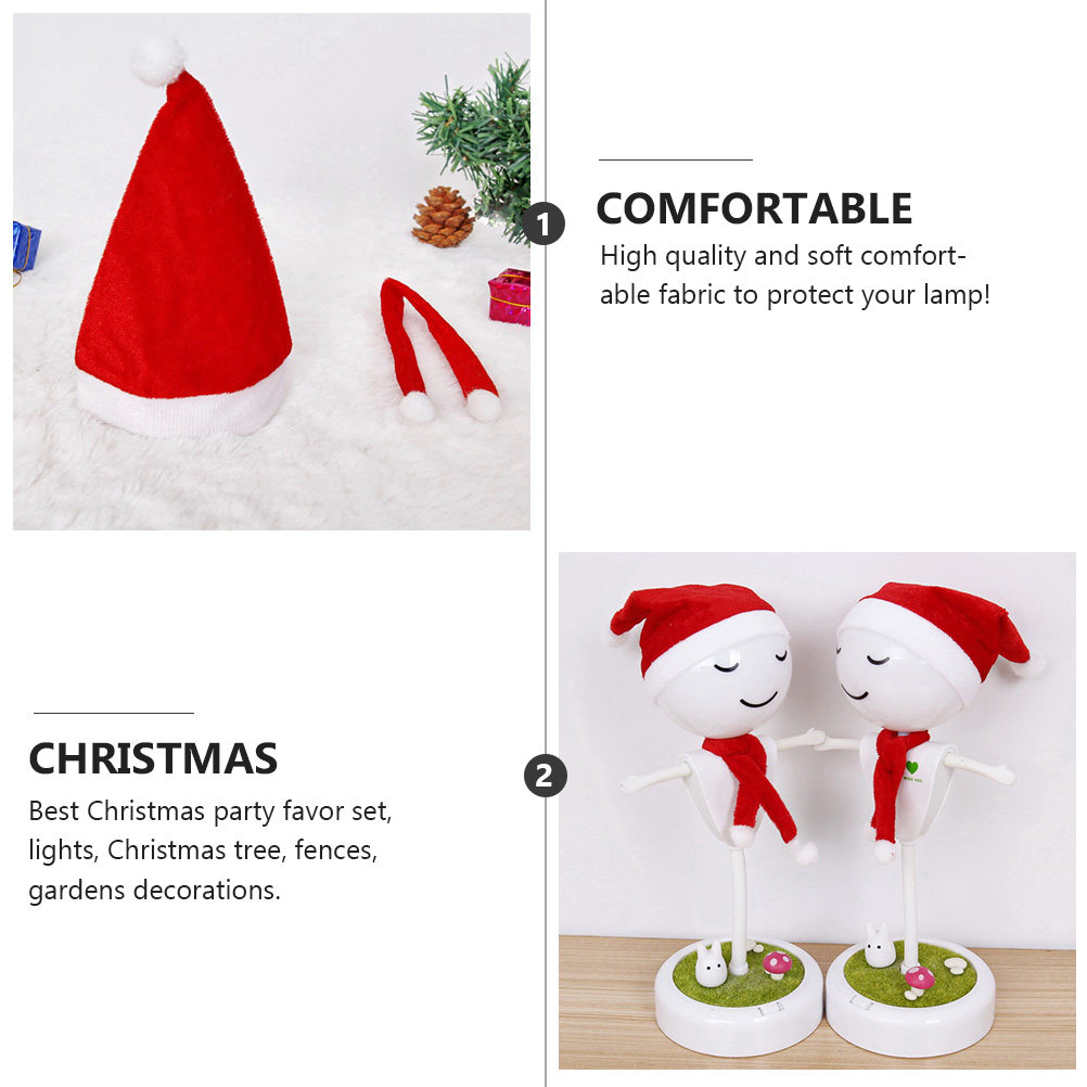 1Set Christmas Hat Scarf Decor - Lighting Tree Decor recension och pris
