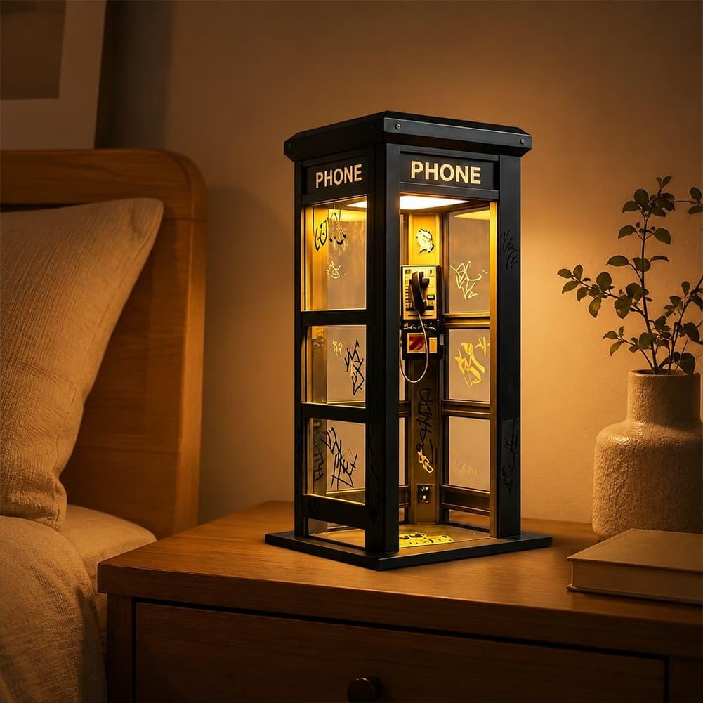 Retro Graffiti Phone Booth Tab - Lighting Decor Ideas recension och pris