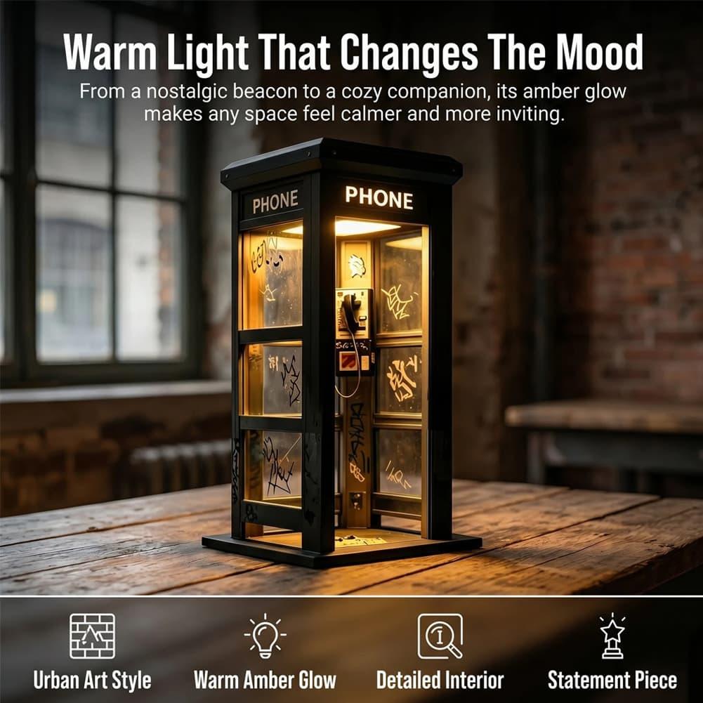 Retro Graffiti Phone Booth Tab - Lighting Decor Ideas recension och pris