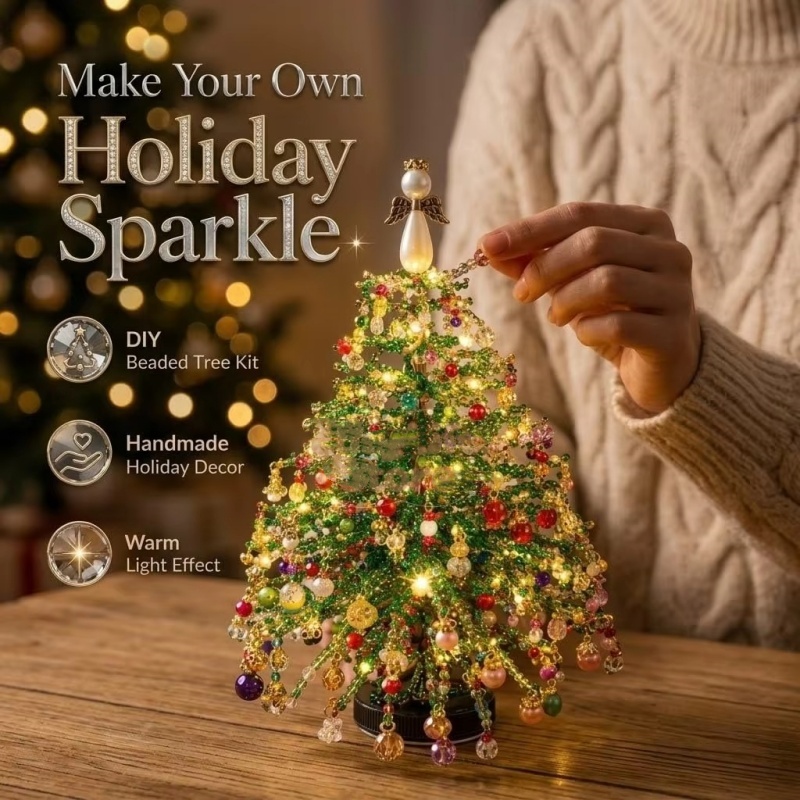 DIY Beaded Christmas Tree Kit  - Lighting Tree Decor recension och pris