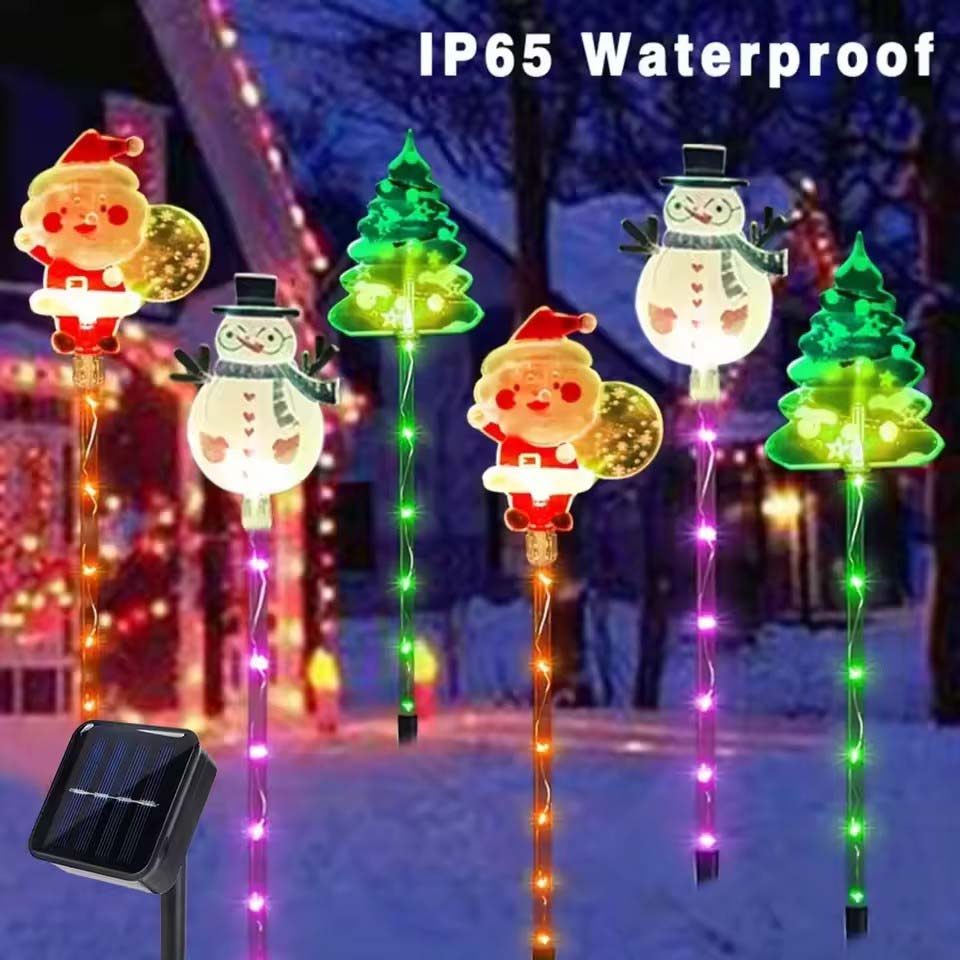 1Set of Solar Santa Claus&Chri - Lighting Tree Decor recension och pris