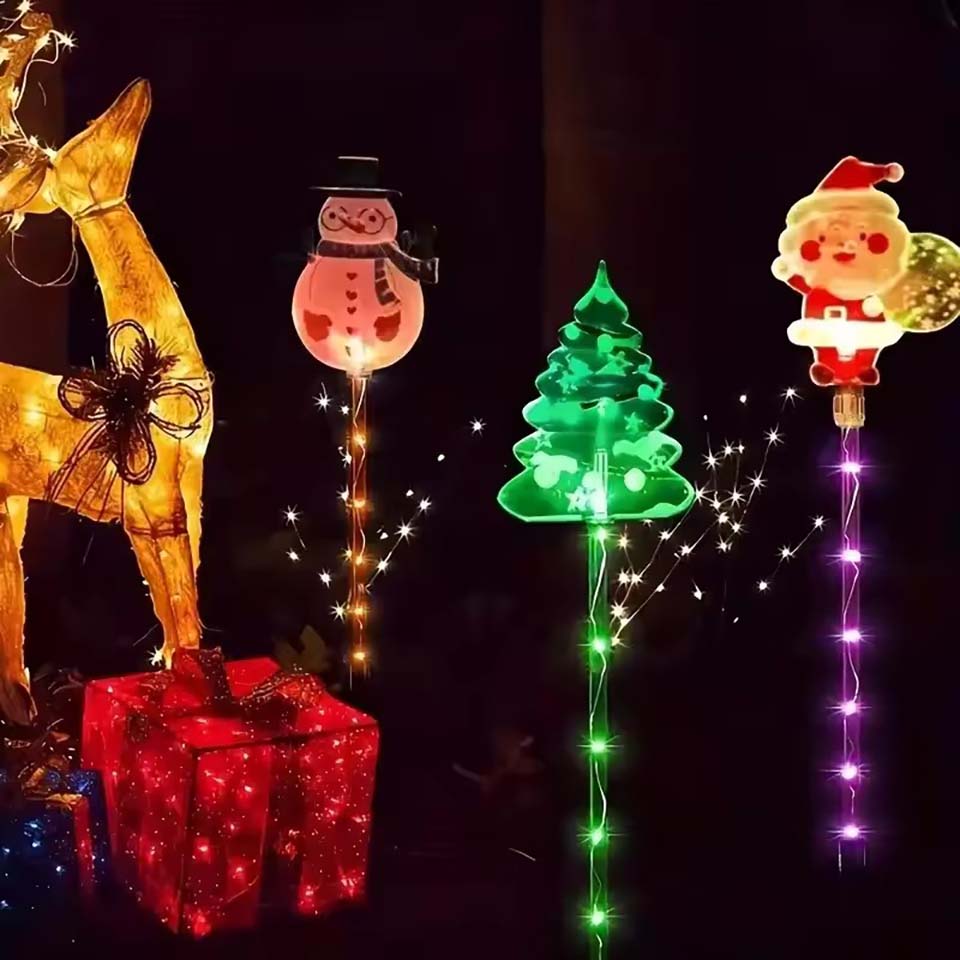 1Set of Solar Santa Claus&Chri - Lighting Tree Decor recension och pris