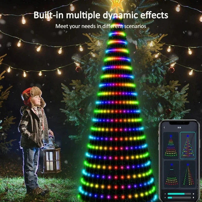 Christmas Star Tree Lights RGB - Lighting Tree Decor recension och pris