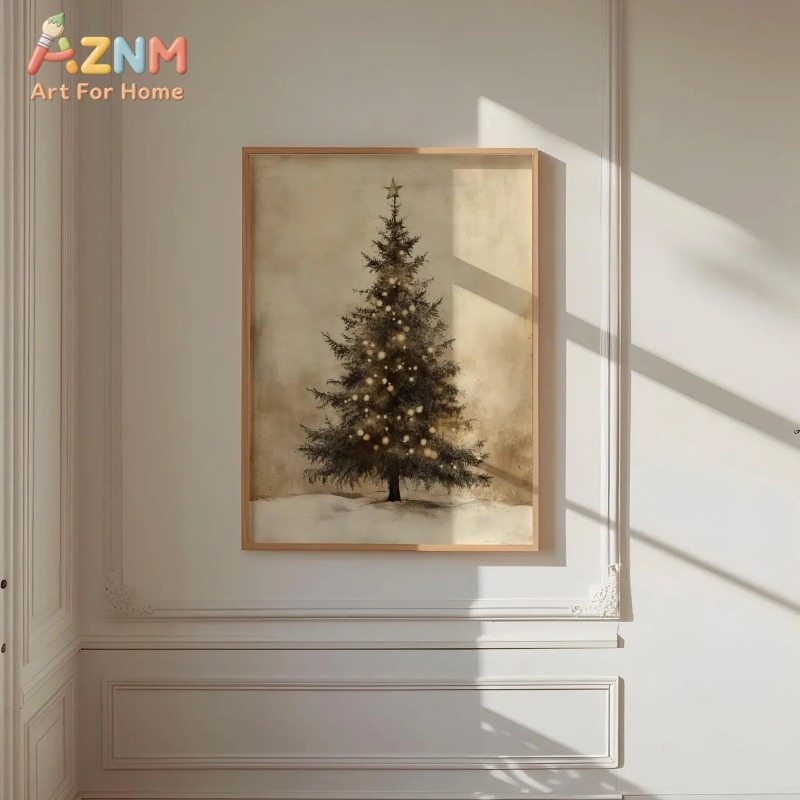 Aged Vintage Christmas Tree St - Lighting Tree Decor recension och pris