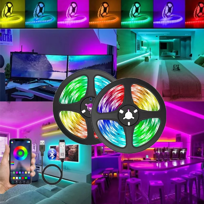 USB Led Strip Lights DC 5V RGB - Lighting Bolt Decor recension och pris