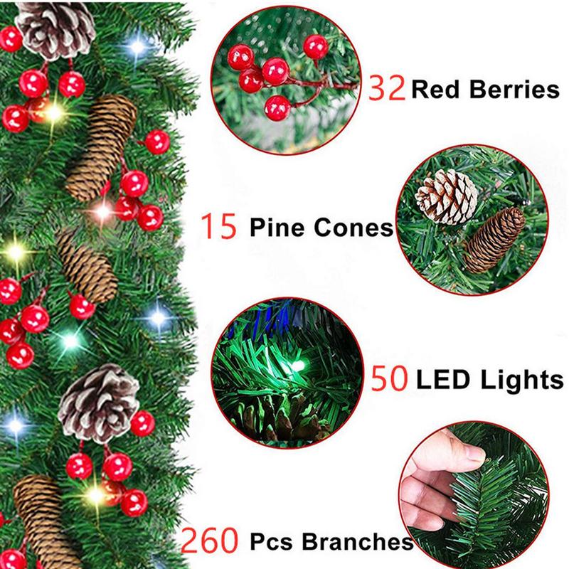 Lighted Christmas Garland Wate - Lighting Decor Company recension och pris