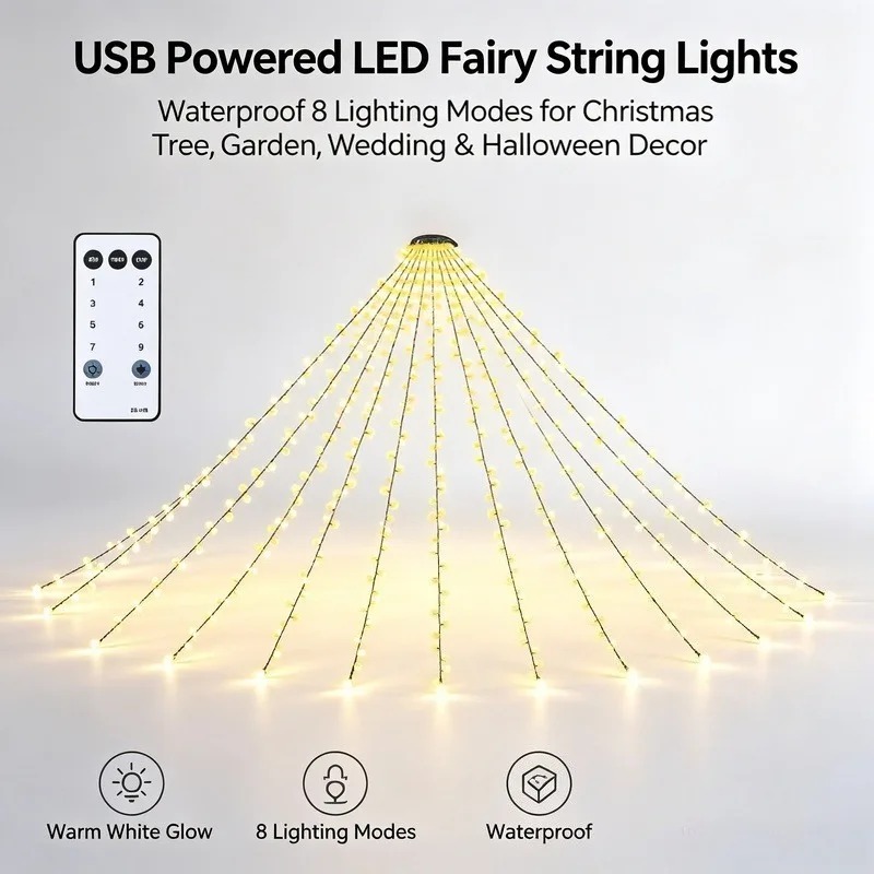 Waterproof USB LED String Ligh - Lighting Tree Decor recension och pris