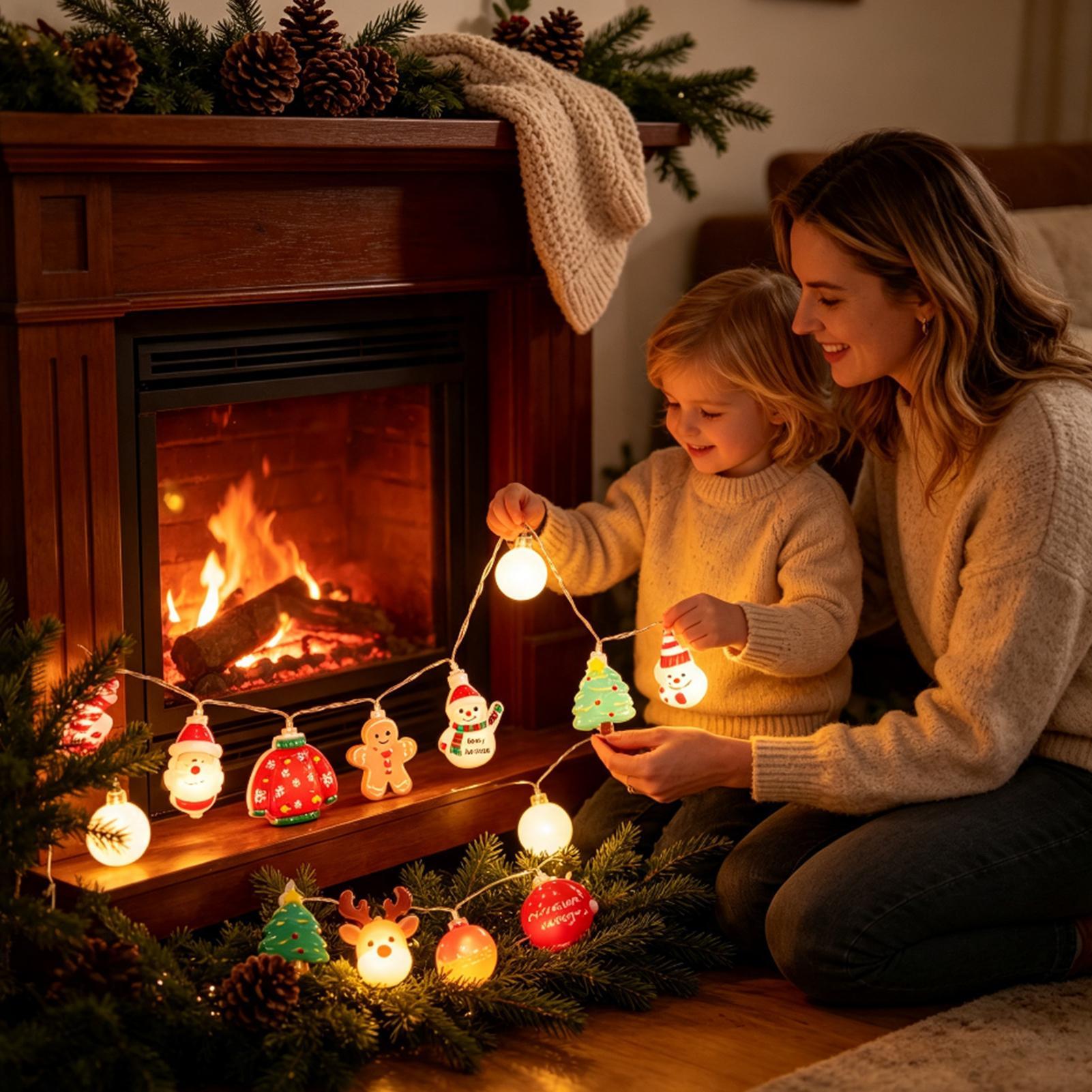 Christmas Santa String Lights  - Lighting Tree Decor recension och pris