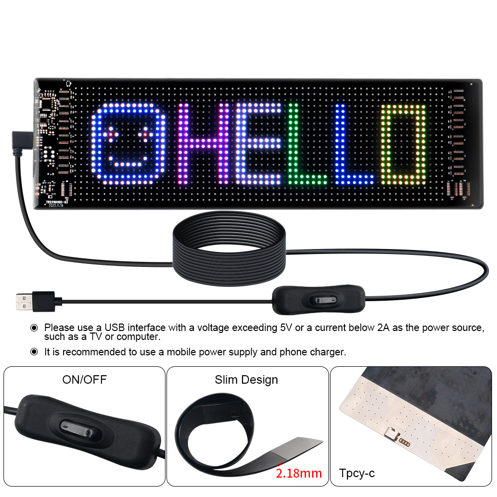 LED Matrix Pixel Panel Scrolli - Lighting Decor Ideas recension och pris
