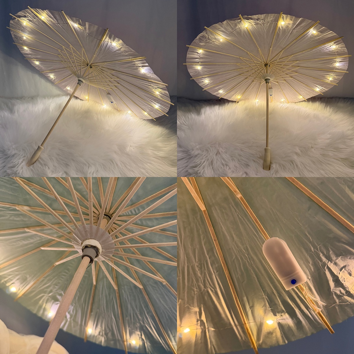 `Glowing LED Oil Paper Umbrell - Lighting Decor Photos recension och pris