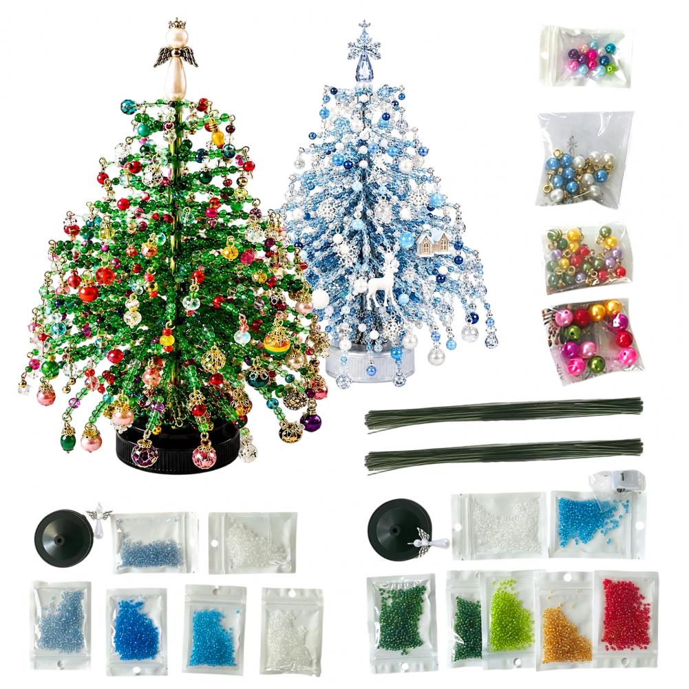 2 Pcs DIY Beaded Christmas Tre - Lighting Tree Decor recension och pris