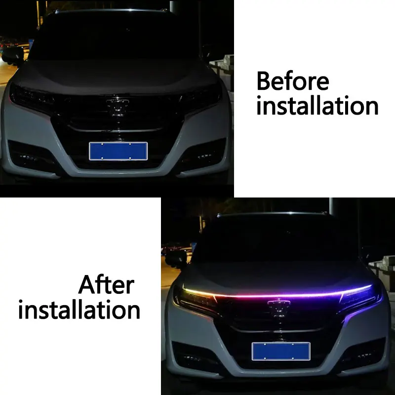 120/150/180cm Car Hood Decorat - Lighting Bolt Decor recension och pris