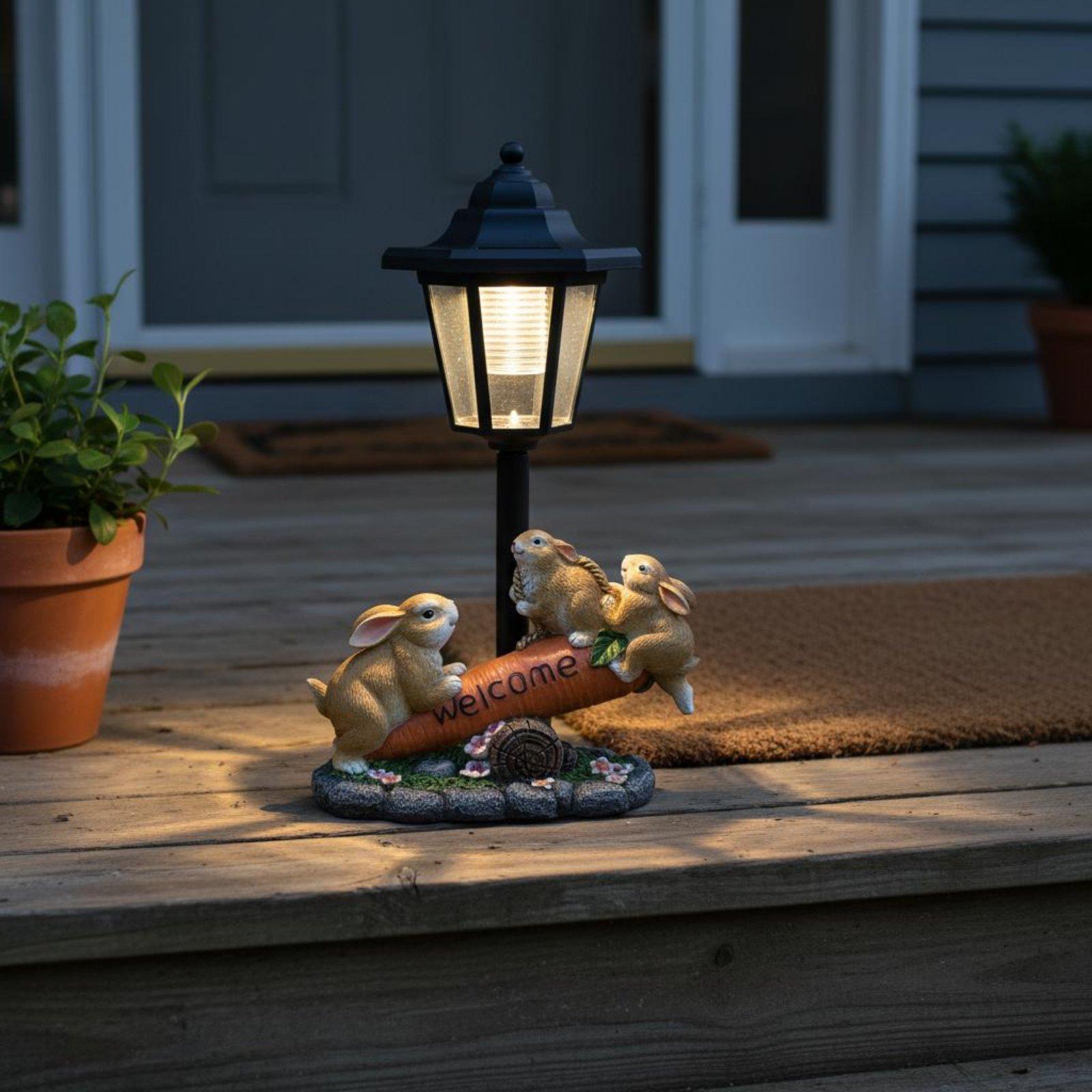 Solar Rabbit Statue Decorative - Lighting Decor Ideas recension och pris