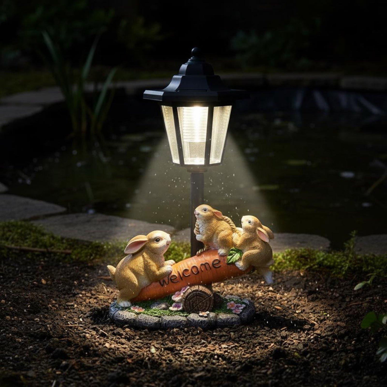 Solar Rabbit Statue Decorative - Lighting Decor Ideas recension och pris