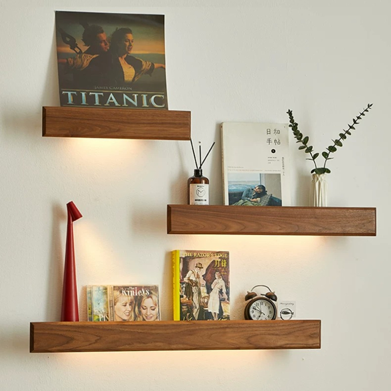 Solid Wood Wall Storage Shelf  - Lighting And Decor Magazine recension och pris