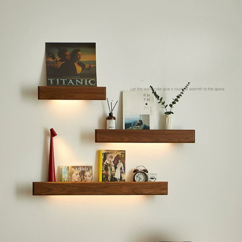 Solid Wood Wall Storage Shelf  - Lighting And Decor Magazine recension och pris