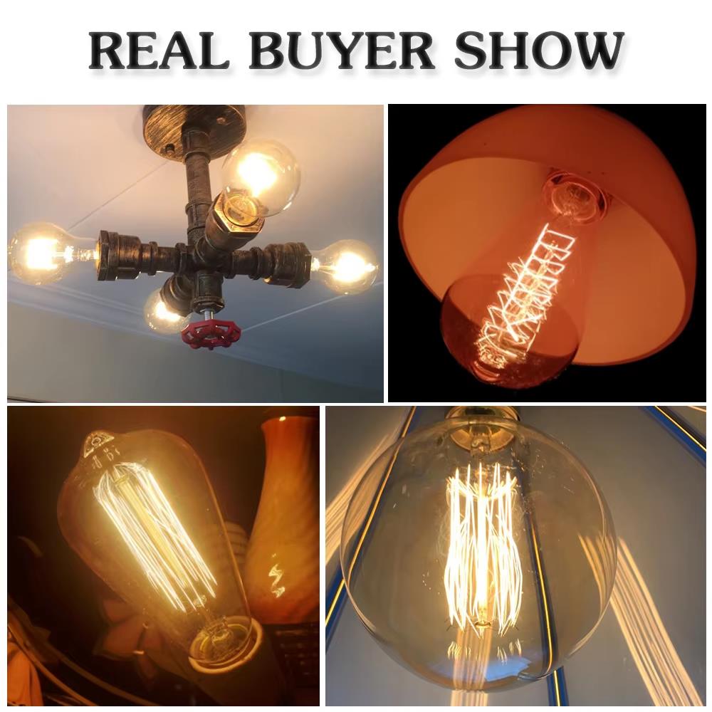 Retro Edison Light Bulb E27 40 - Lighting Decor Ideas recension och pris