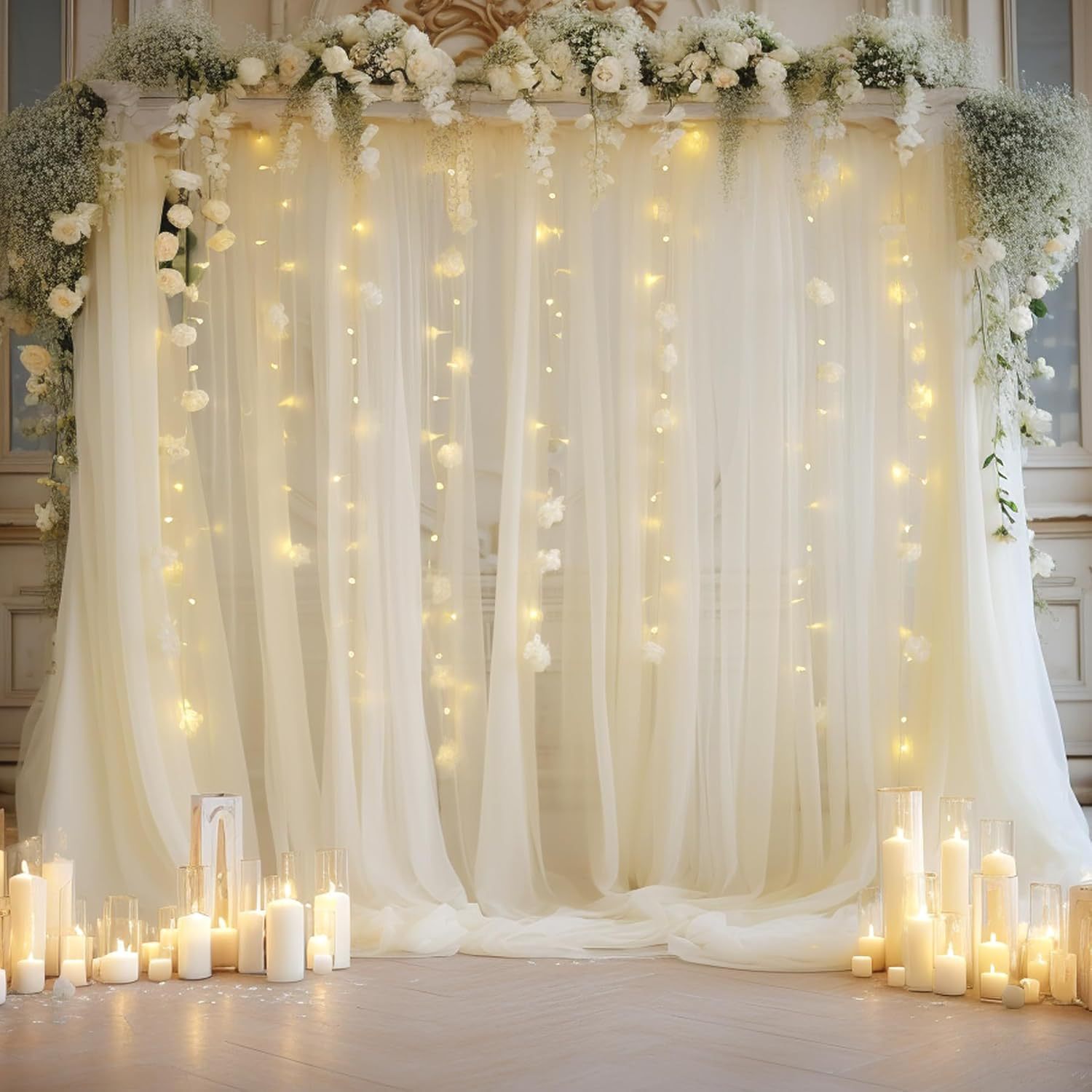1 Pack Wedding Tulle Backdrop  - Lighting Decor Photos recension och pris